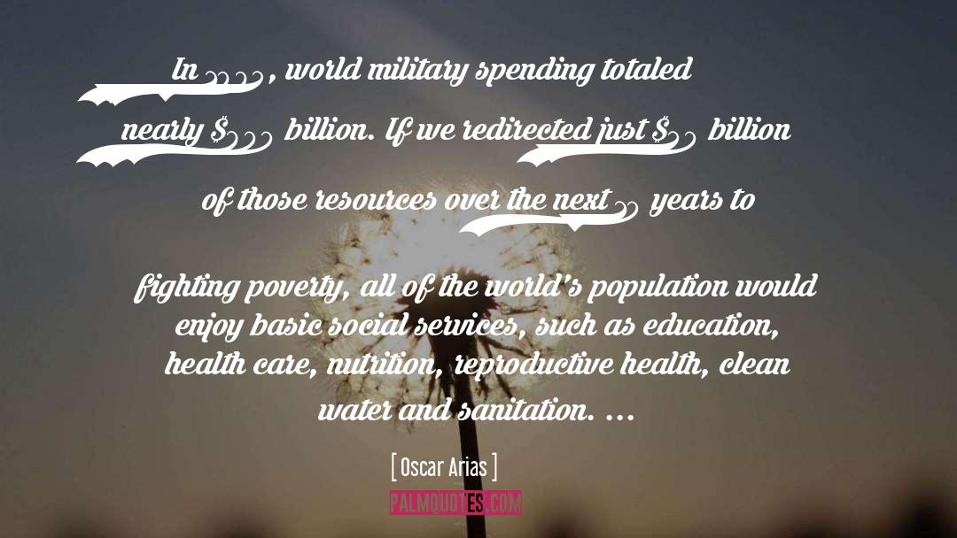 Military Spending quotes by Oscar Arias