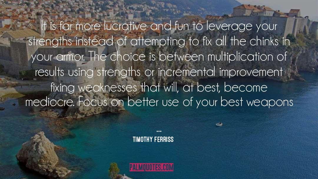 Military Weapons quotes by Timothy Ferriss