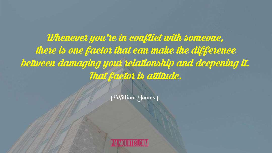 Militating Factor quotes by William James