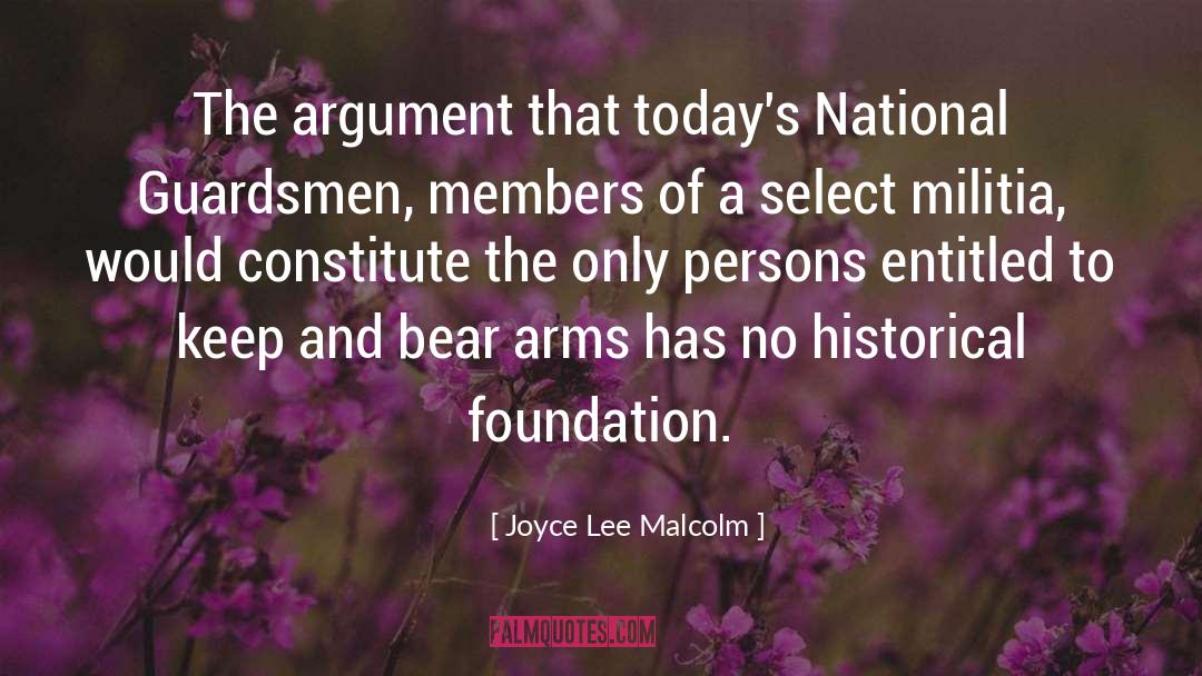 Militia Amoris quotes by Joyce Lee Malcolm