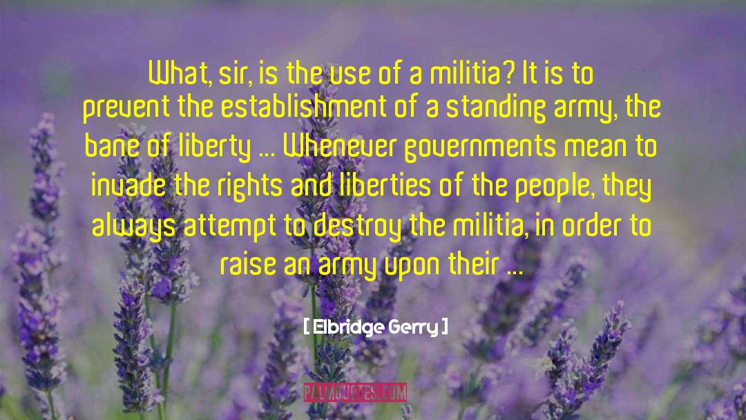 Militia quotes by Elbridge Gerry