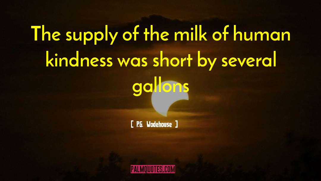 Milk Consumption quotes by P.G. Wodehouse