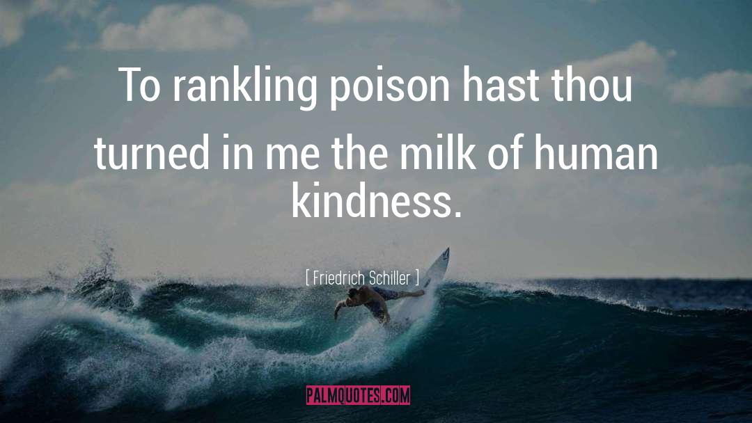 Milk Of Human Kindness quotes by Friedrich Schiller