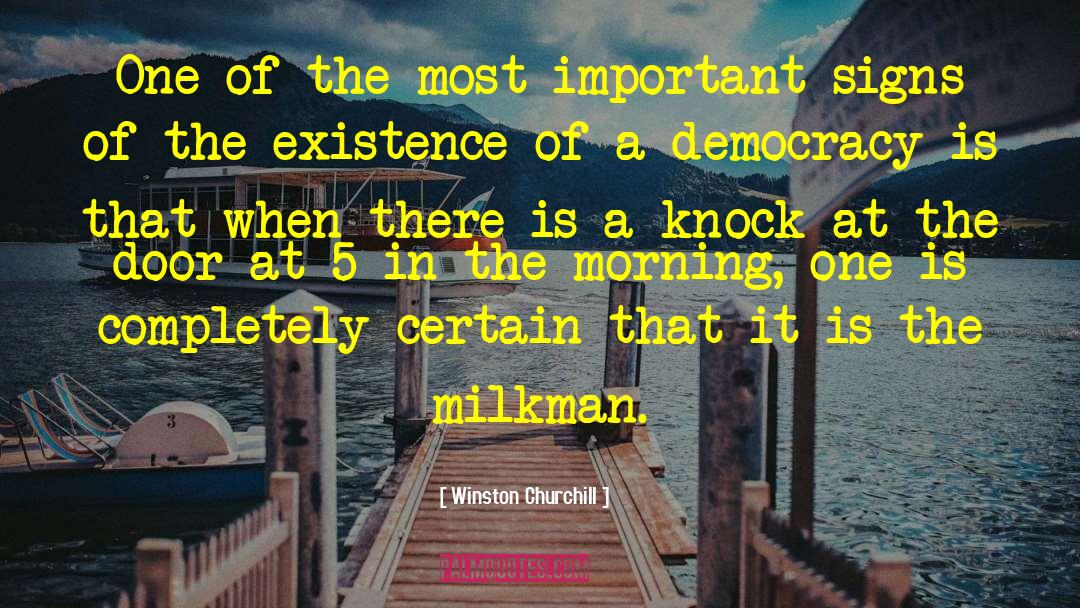 Milkman quotes by Winston Churchill