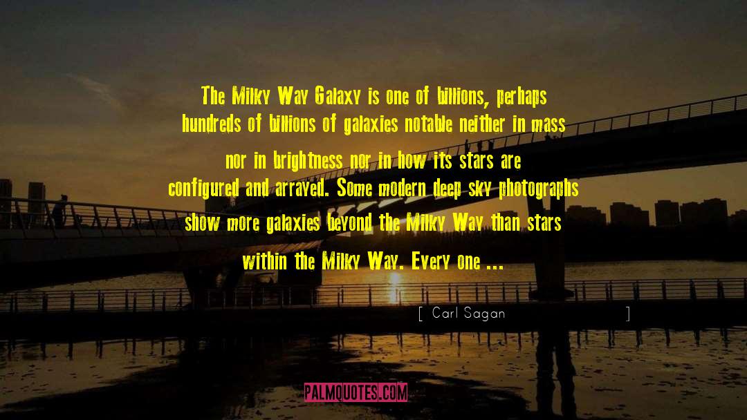 Milky Way Galaxy quotes by Carl Sagan