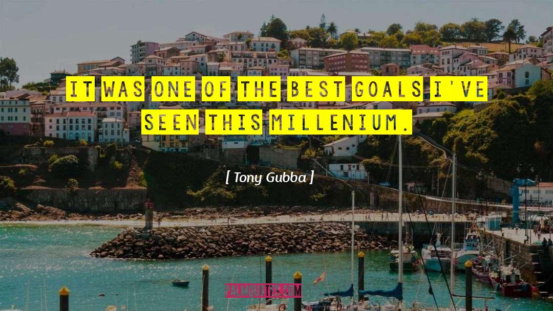 Millenium quotes by Tony Gubba