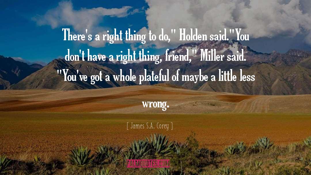 Miller S Valley quotes by James S.A. Corey