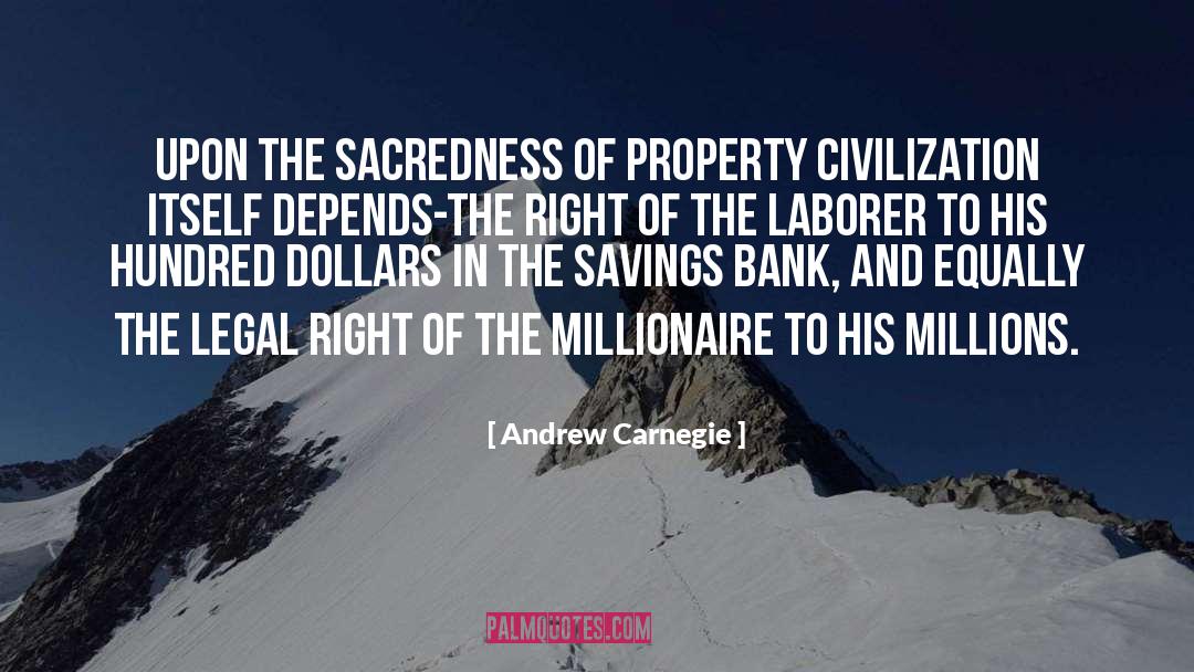 Millionaire quotes by Andrew Carnegie
