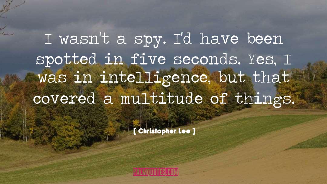 Millisecond To Seconds quotes by Christopher Lee
