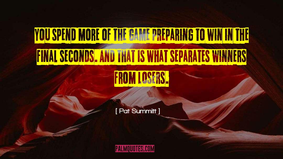 Millisecond To Seconds quotes by Pat Summitt