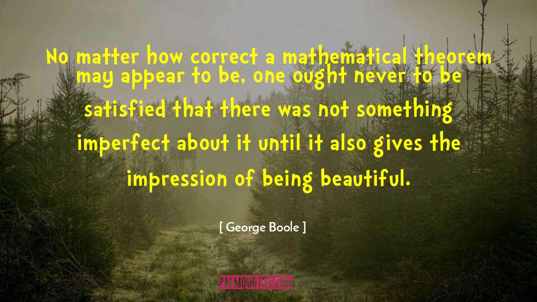 Millmans Theorem quotes by George Boole