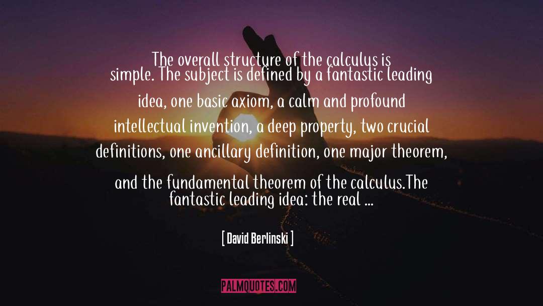Millmans Theorem quotes by David Berlinski