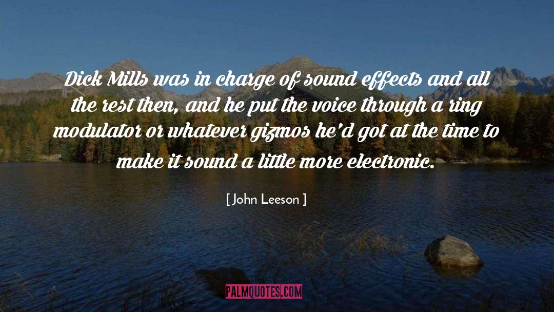 Mills And Boon Moment quotes by John Leeson