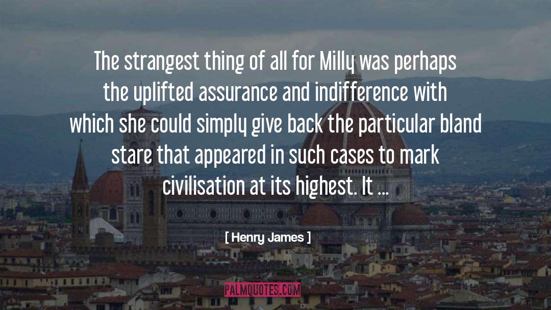 Milly quotes by Henry James