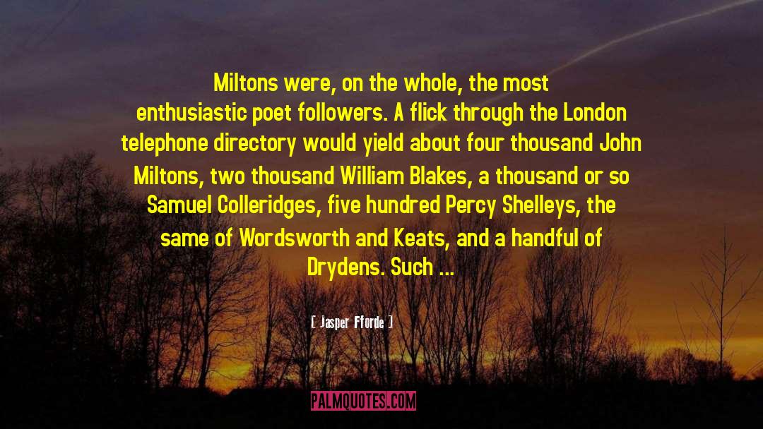 Miltons Secret quotes by Jasper Fforde