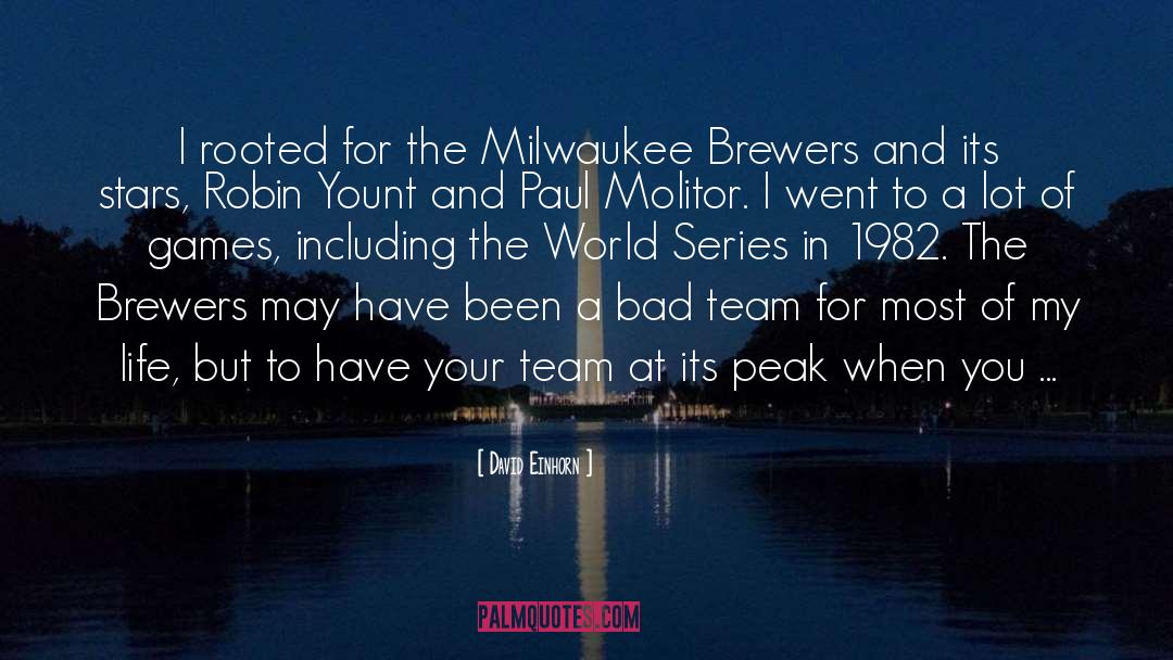 Milwaukee quotes by David Einhorn