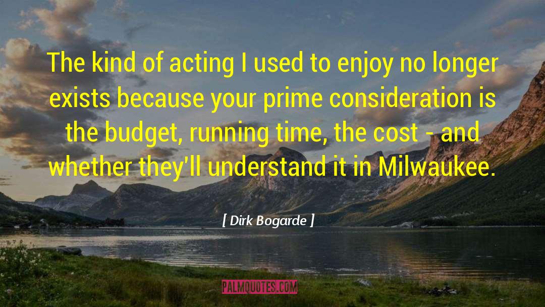 Milwaukee quotes by Dirk Bogarde