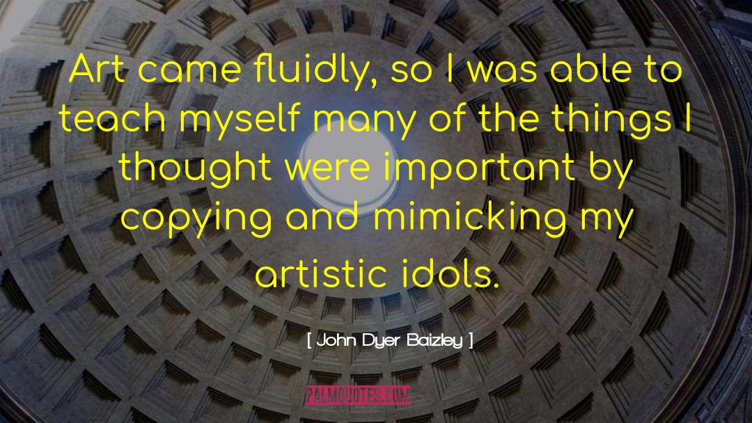 Mimicking quotes by John Dyer Baizley