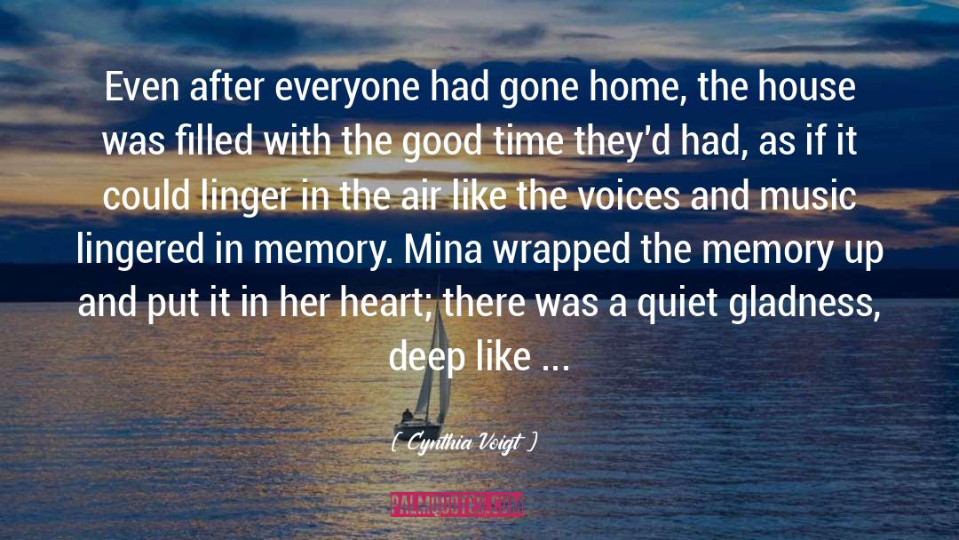 Mina quotes by Cynthia Voigt