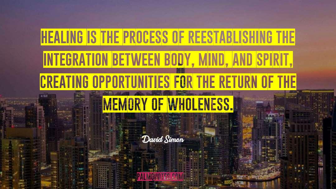 Mind And Spirit quotes by David Simon