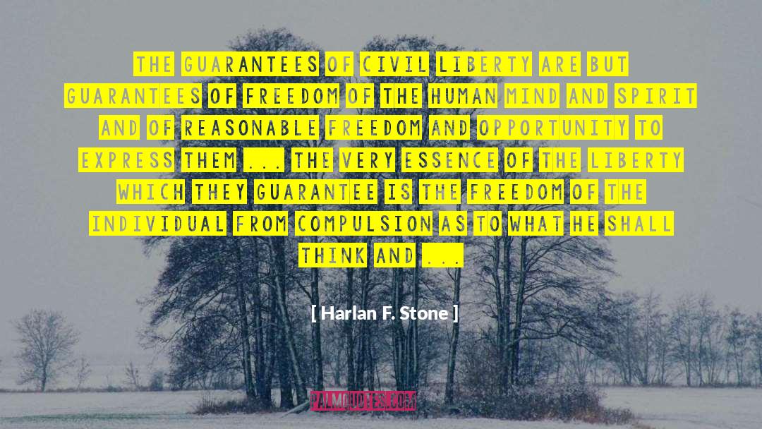 Mind And Spirit quotes by Harlan F. Stone