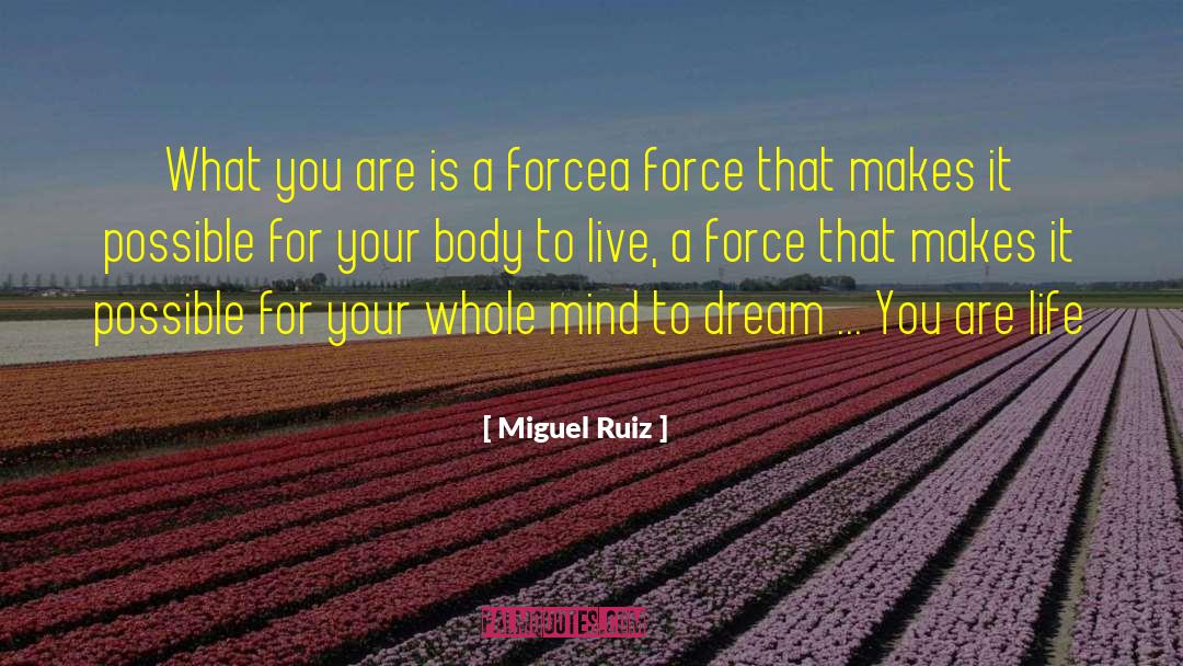 Mind Body Connection quotes by Miguel Ruiz