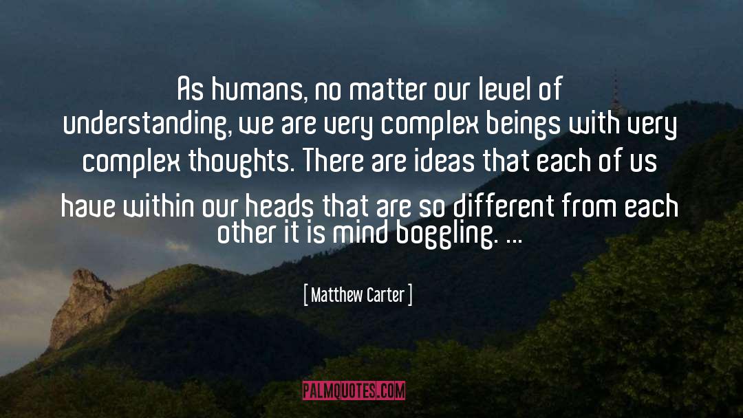 Mind Boggling quotes by Matthew Carter