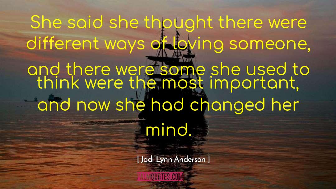 Mind Love quotes by Jodi Lynn Anderson