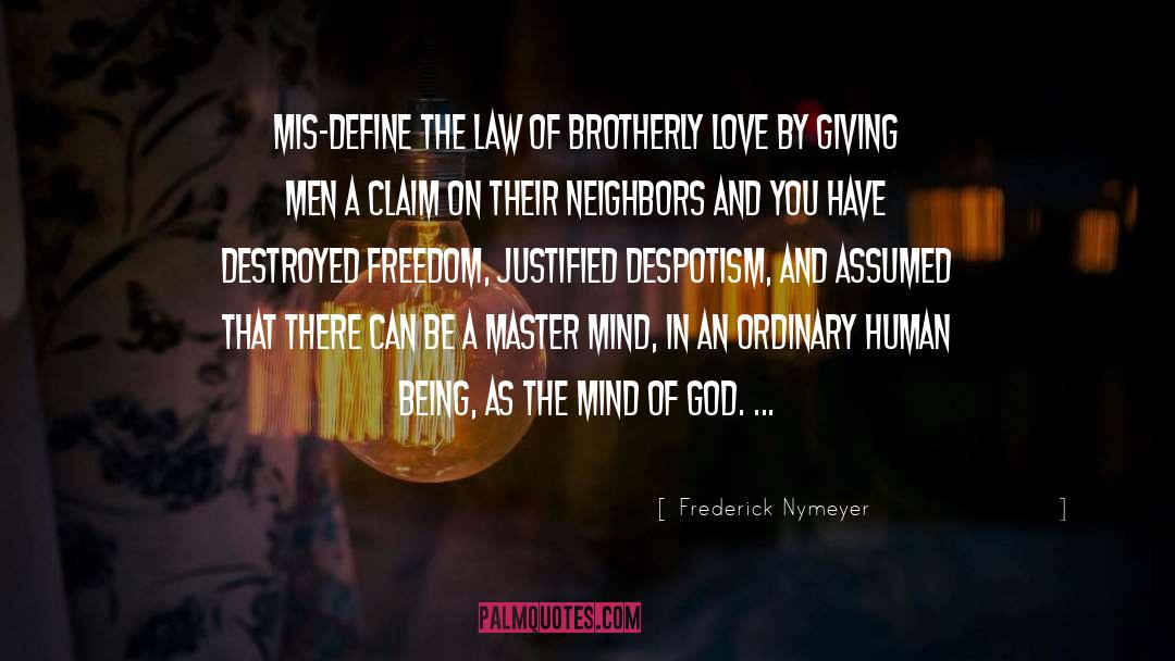 Mind Of God quotes by Frederick Nymeyer