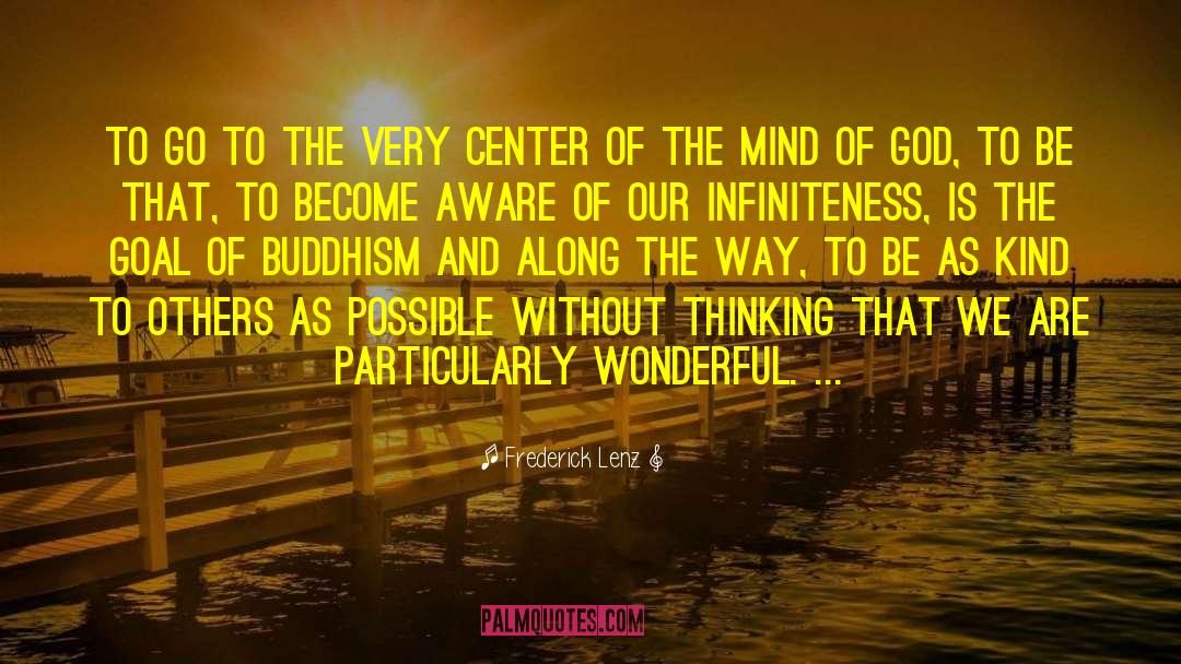 Mind Of God quotes by Frederick Lenz