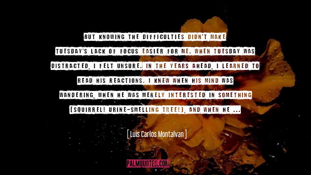 Mind Wandering Time quotes by Luis Carlos Montalvan