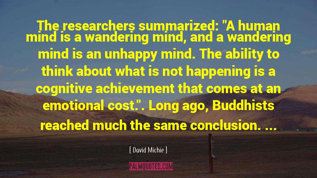 Mind Wandering Time quotes by David Michie