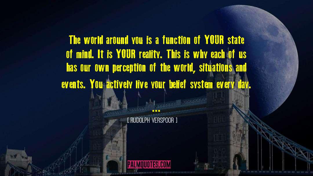 Mind World Relation quotes by Rudolph Verspoor