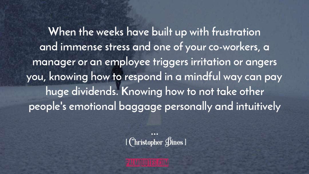 Mindfulness Burnout Prevention quotes by Christopher Dines