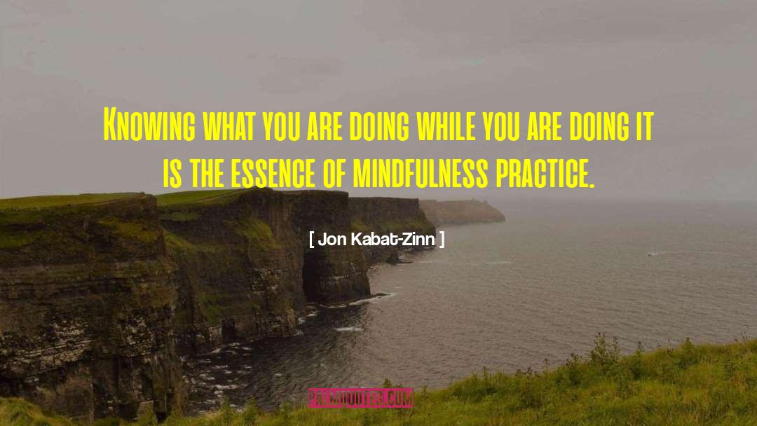 Mindfulness Practice quotes by Jon Kabat-Zinn