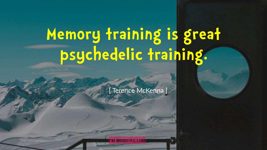 Mindfulness Training quotes by Terence McKenna