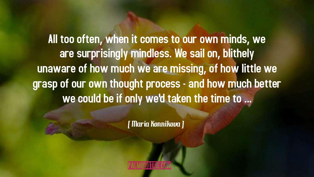 Mindless quotes by Maria Konnikova