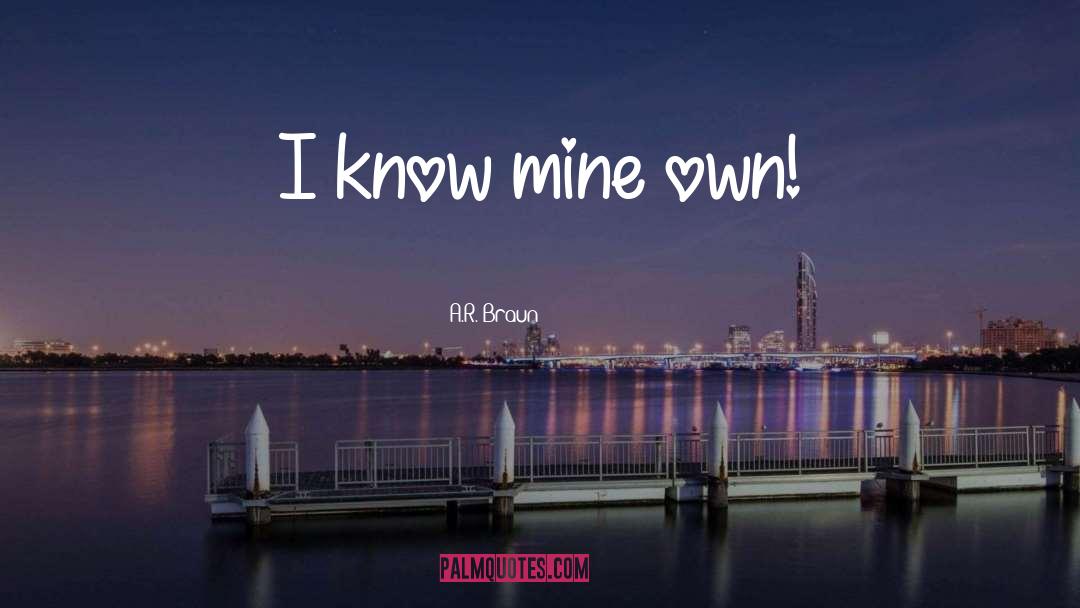 Mine quotes by A.R. Braun