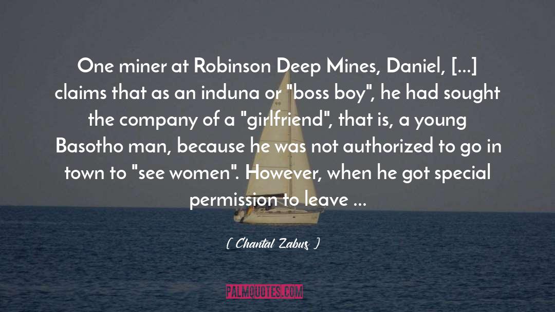 Miner quotes by Chantal Zabus