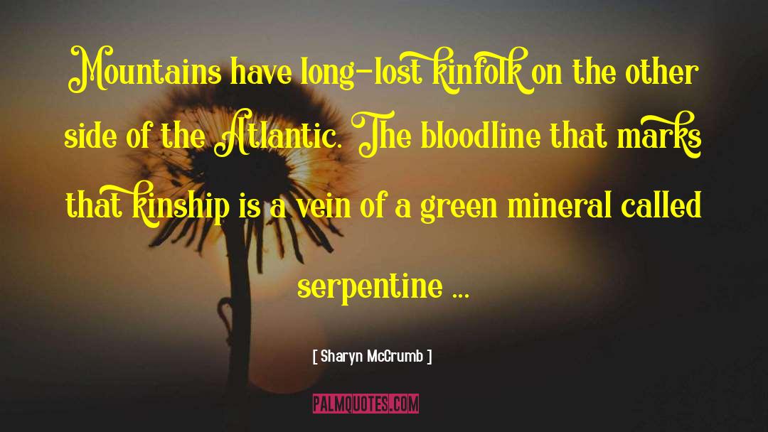 Mineral quotes by Sharyn McCrumb