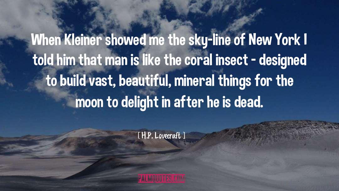 Mineral quotes by H.P. Lovecraft