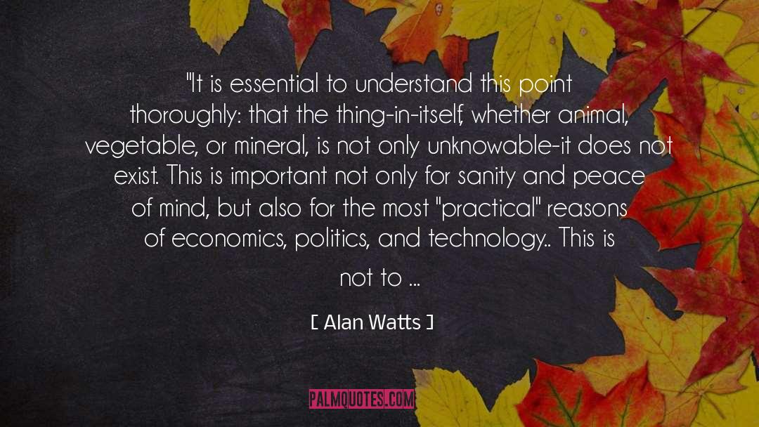 Mineral quotes by Alan Watts