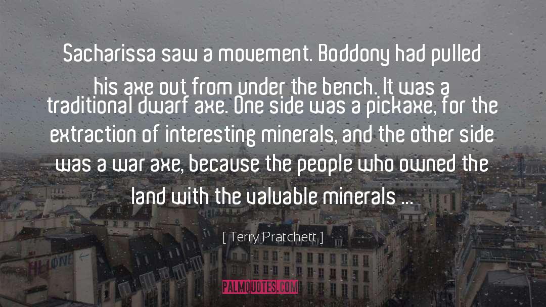 Minerals quotes by Terry Pratchett