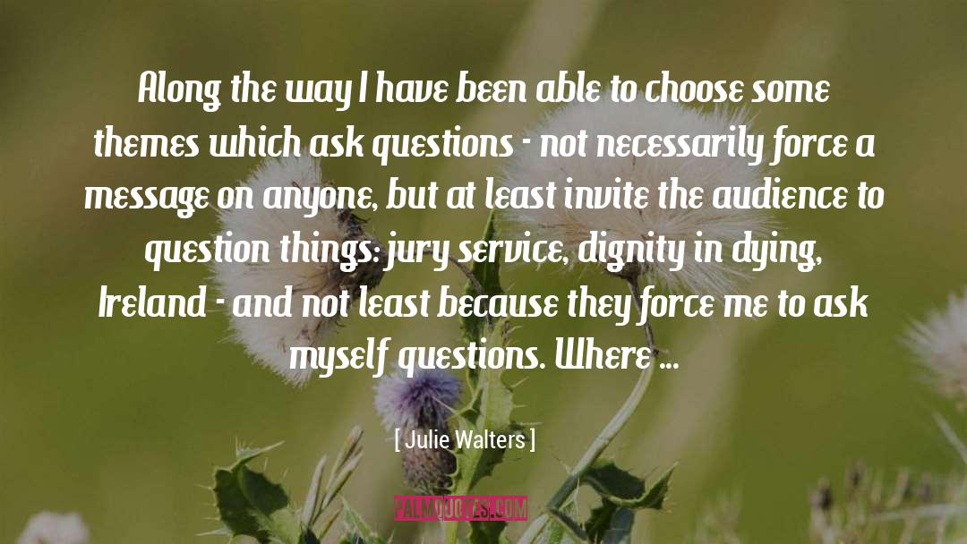 Minette Walters quotes by Julie Walters