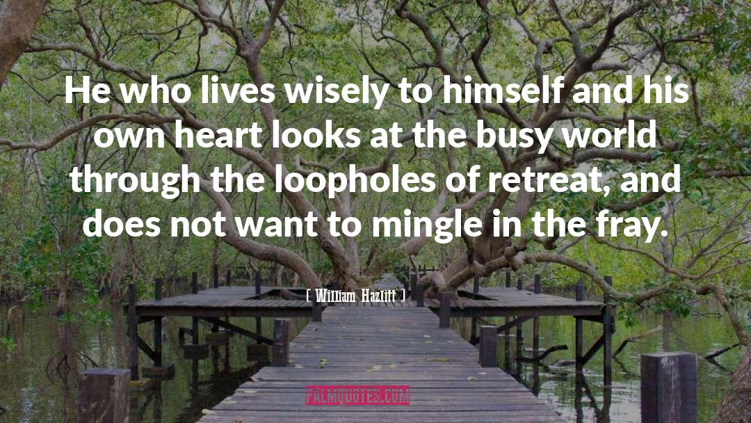 Mingle quotes by William Hazlitt