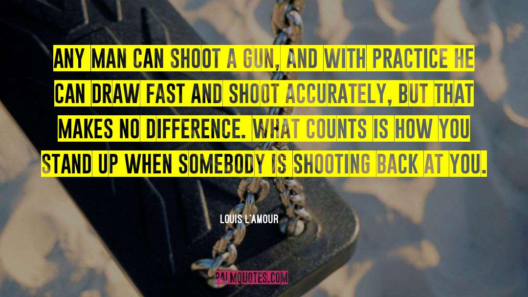 Minigun Shooting quotes by Louis L'Amour