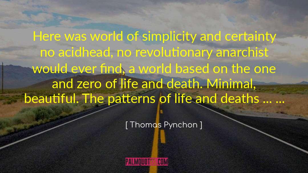 Minimal quotes by Thomas Pynchon