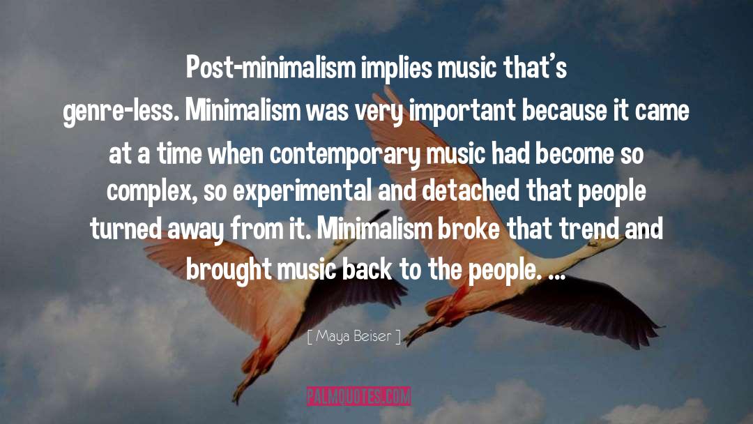 Minimalism Music quotes by Maya Beiser