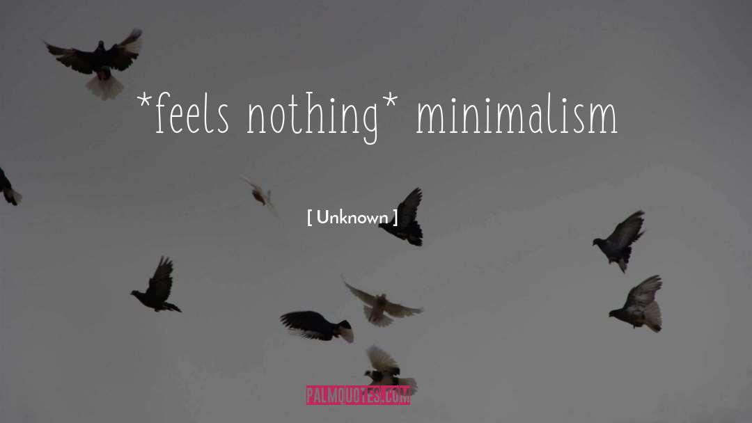 Minimalism quotes by Unknown