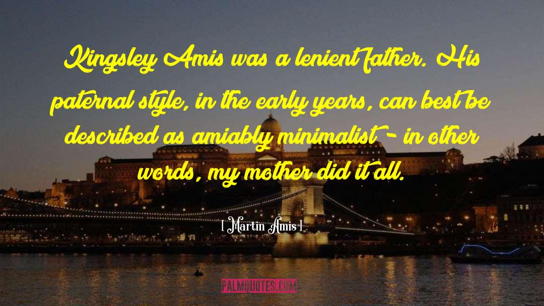 Minimalist quotes by Martin Amis